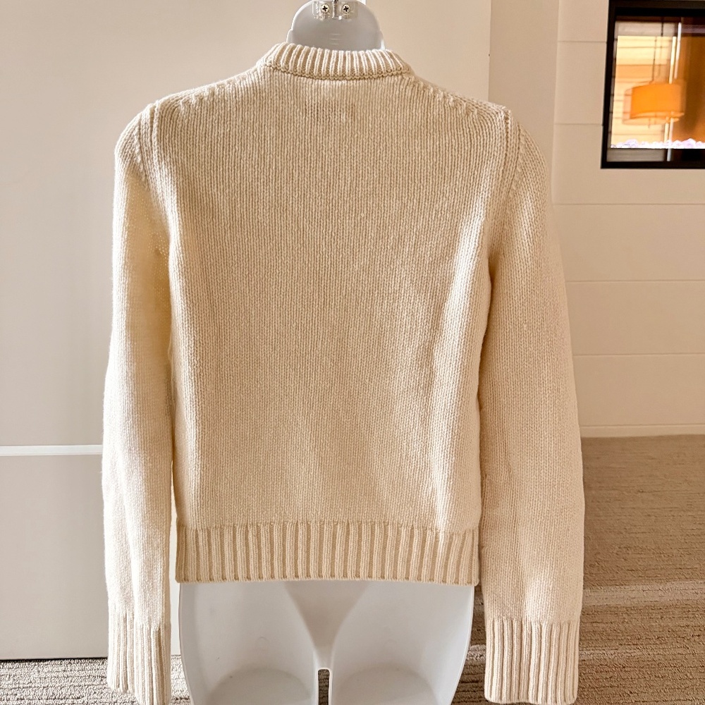 ZADIG & VOLTAIRE Cutie Merino Wool Crewneck Heart Sweater Sz S NWT $328 - Picture 3 of 5